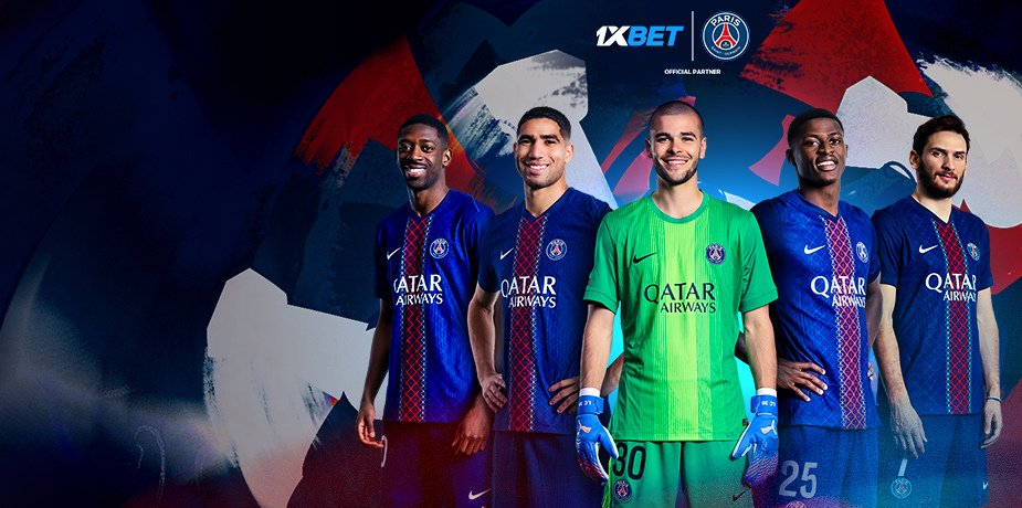 1xBet is an official partner of PSG